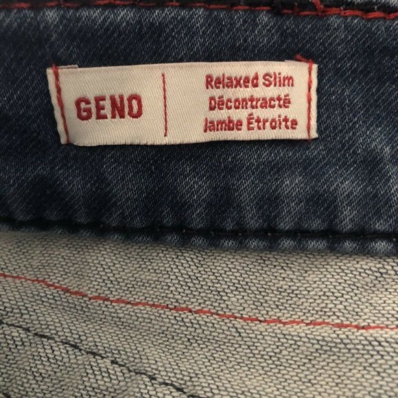 True Religion Relaxed Slim Geno Big T No Flap Straight Vintage Cosmos Jeans 31 - Picture 4 of 11